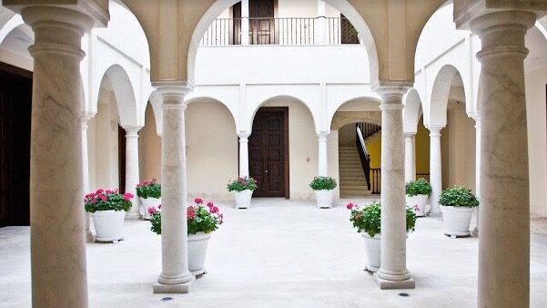 Museo Carmen Thyssen Malaga courtyard