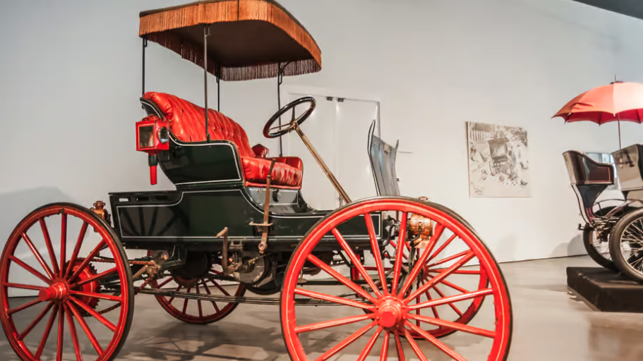 old car in automobile museum malaga